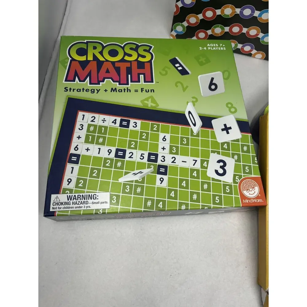 Lot of 4 Math Games Prime Club tri-FACTa Cross Math Homeschool Classroom Learnin